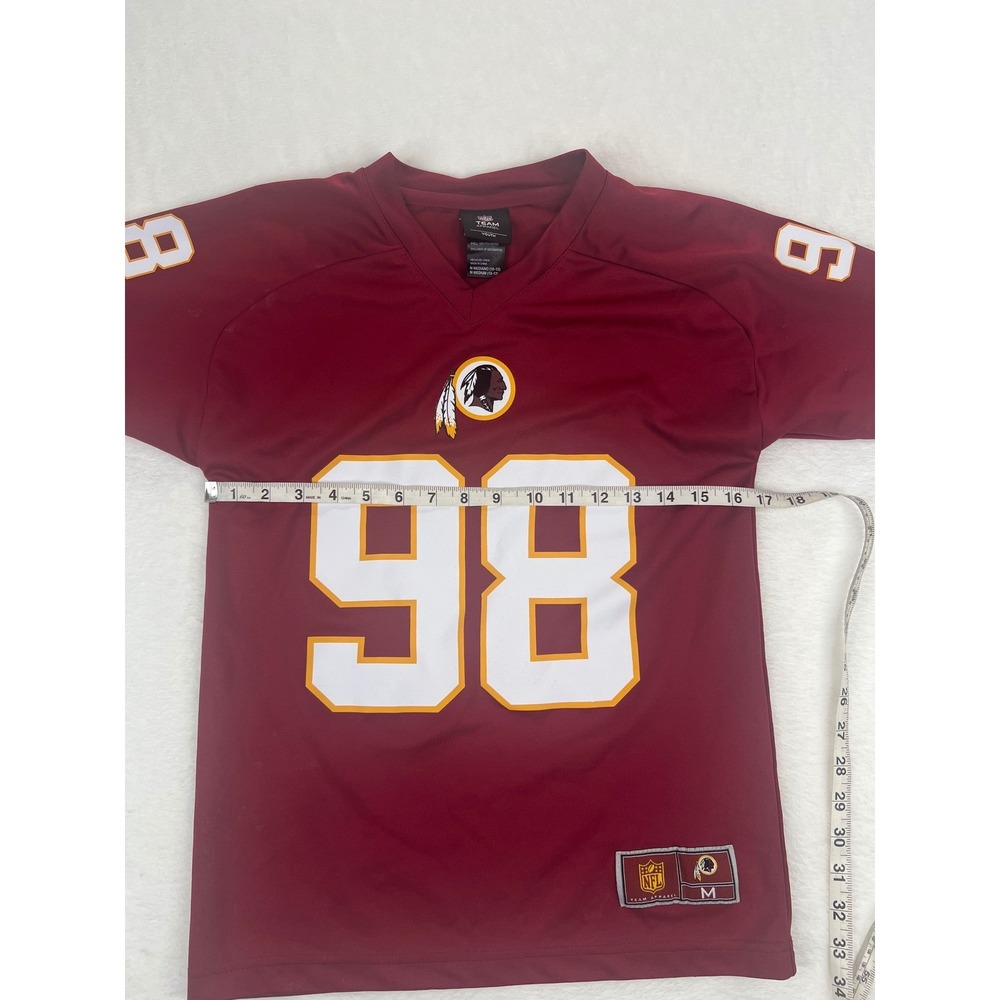 Size Youth M 10-12 Washington Redskins Brian Orakpo Red Football Jersey 2012 #98 - Picture 7 of 8